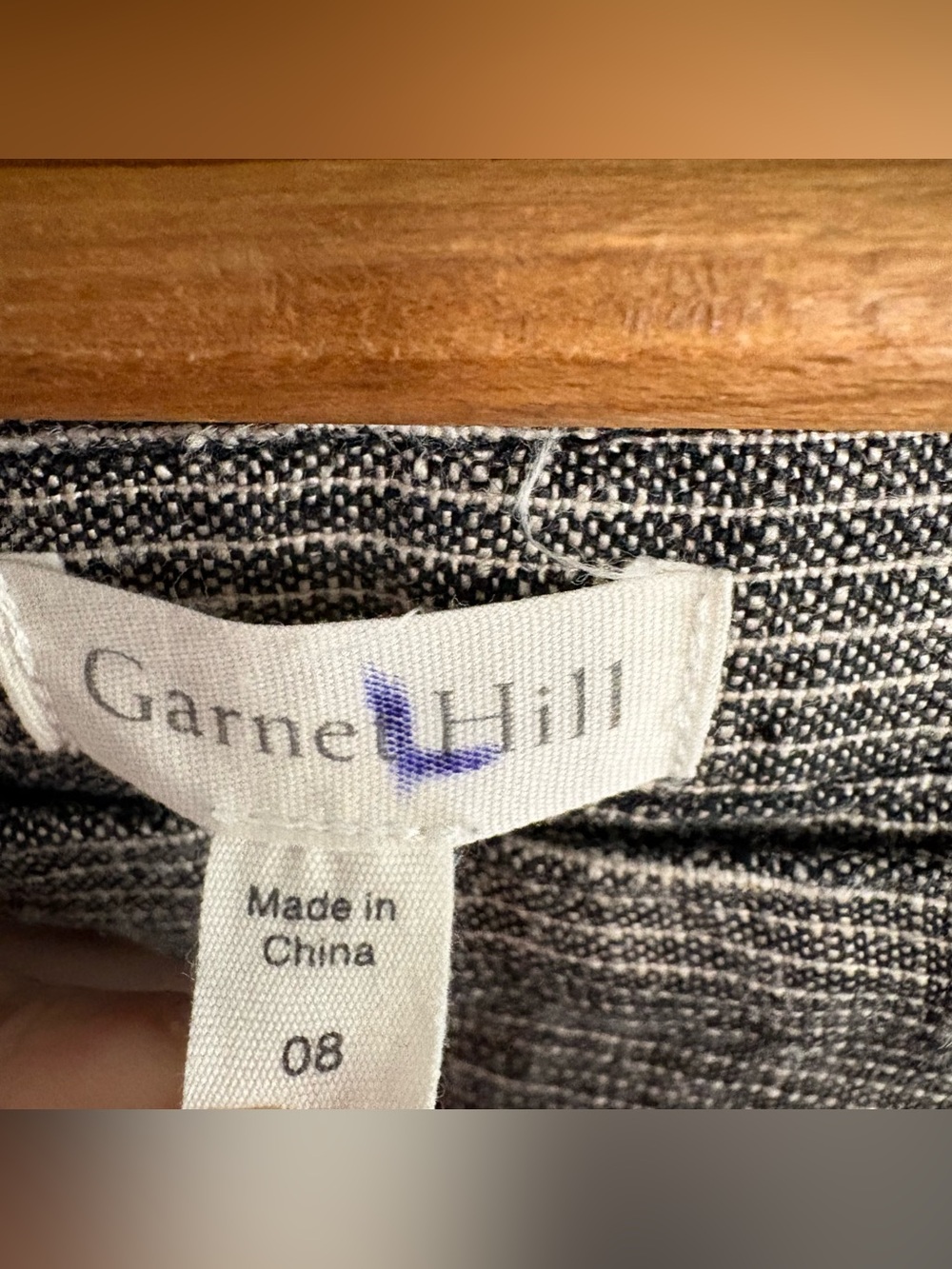 Garnet Hill Gray 100% Linen Drop Waist Shift Dress Lagenlook Beachy Boho Resort - Picture 11 of 11